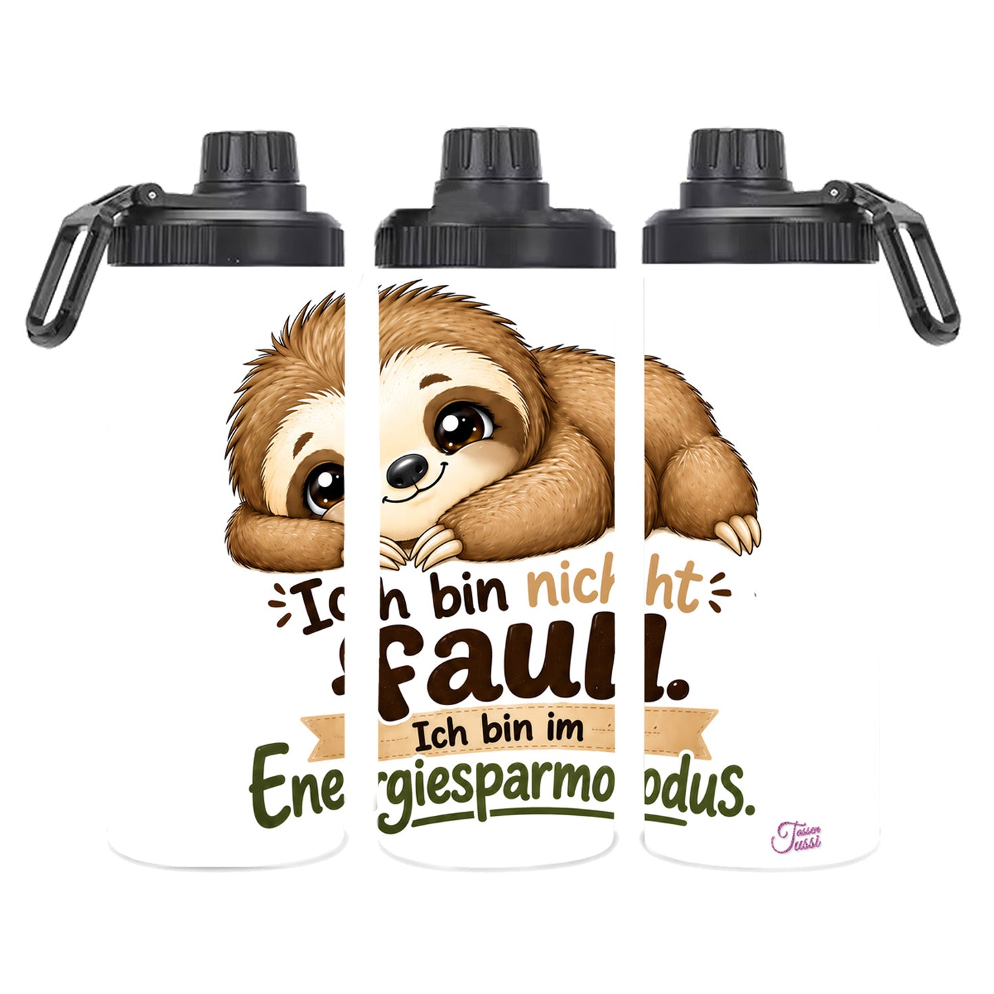 Edelstahl Tumbler „Ich bin nicht faul. Ich bin im Energiesparmodus.“ – Faultier Thermobecher