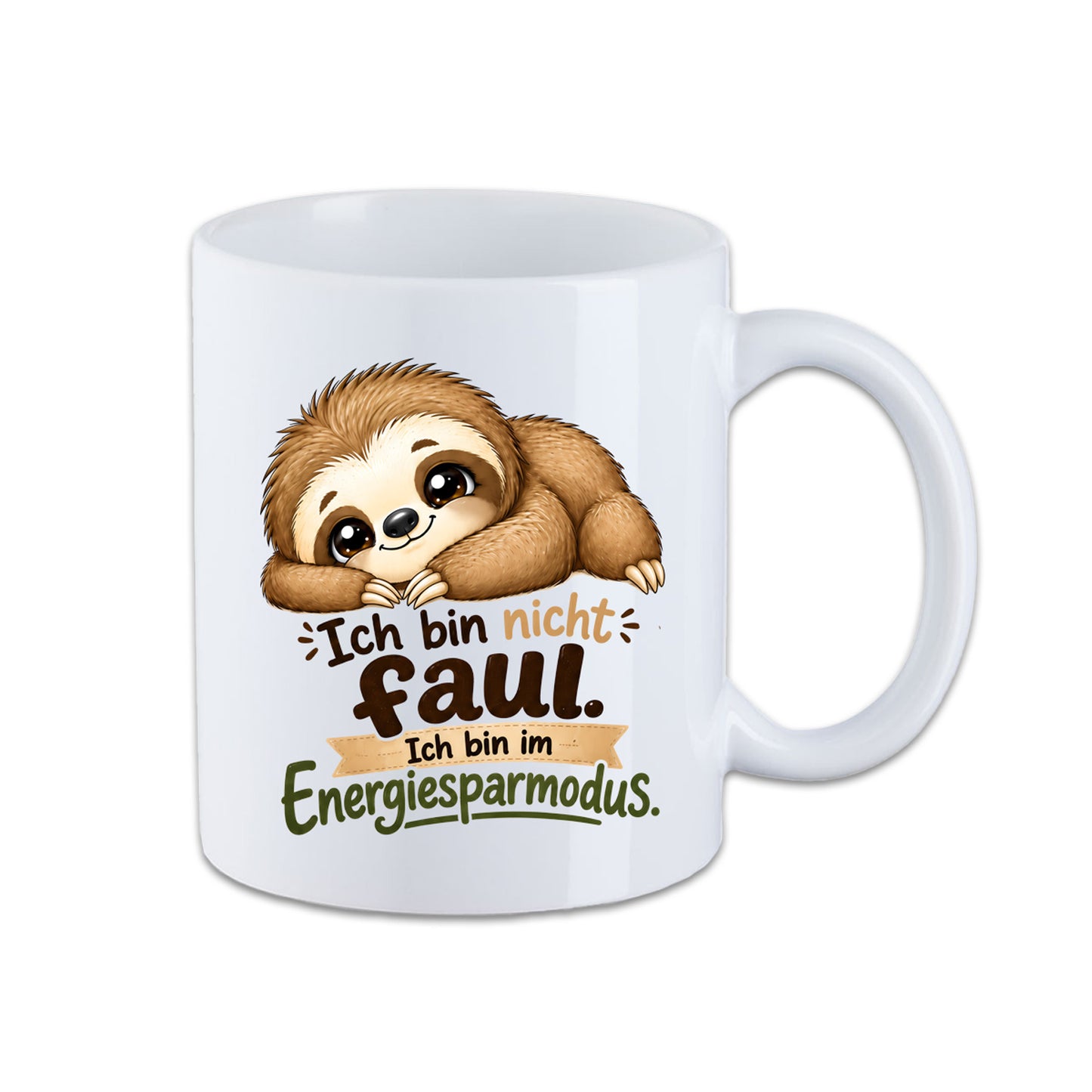 Fun Tasse Faultier - Ich bin nicht faul - ich bin im Energiesparmodus