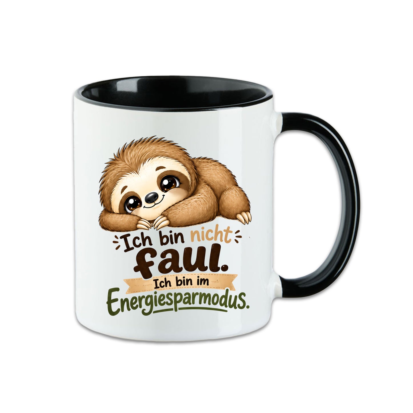 Fun Tasse Faultier - Ich bin nicht faul - ich bin im Energiesparmodus