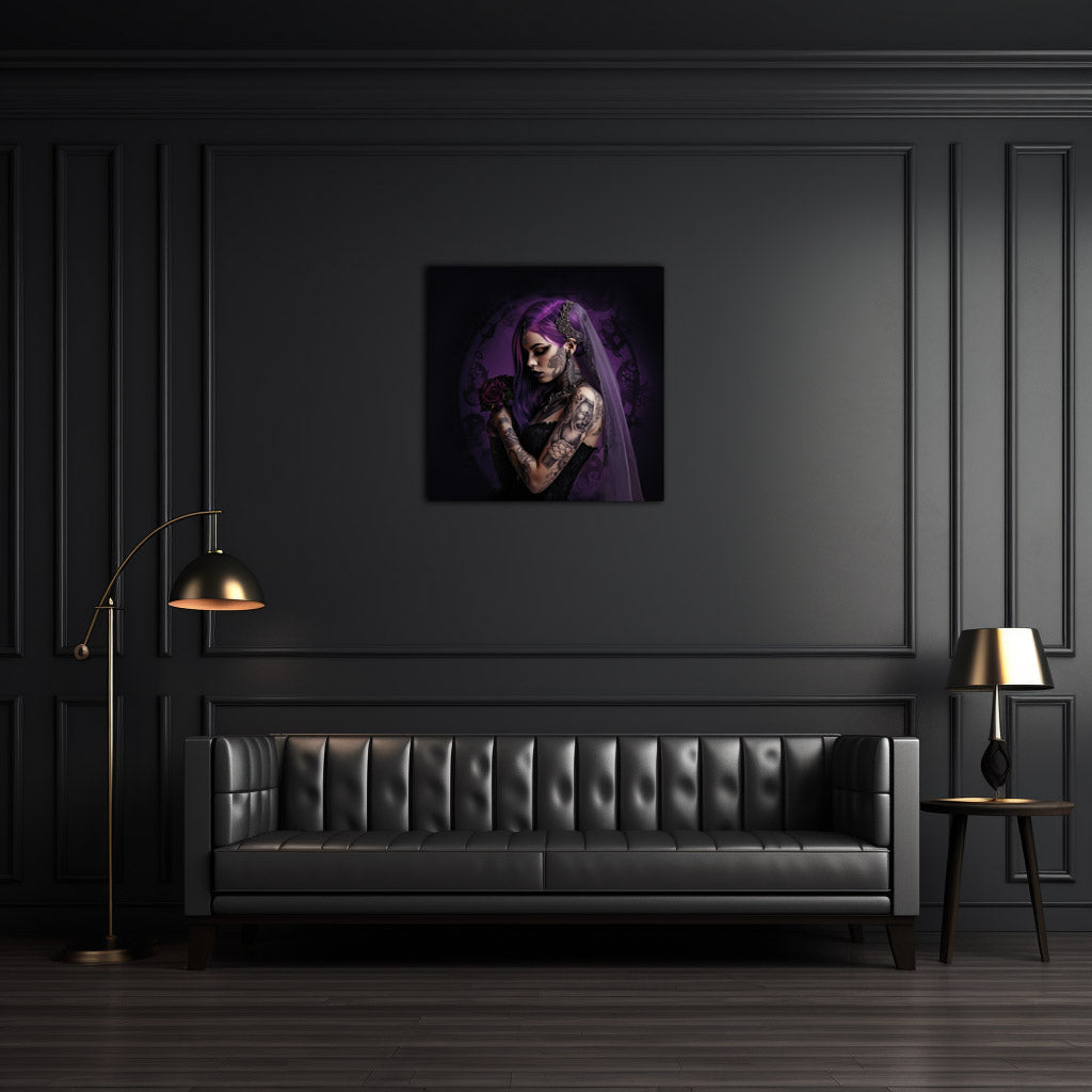 Leinwand Canvas Kunstdruck Gothic Girl