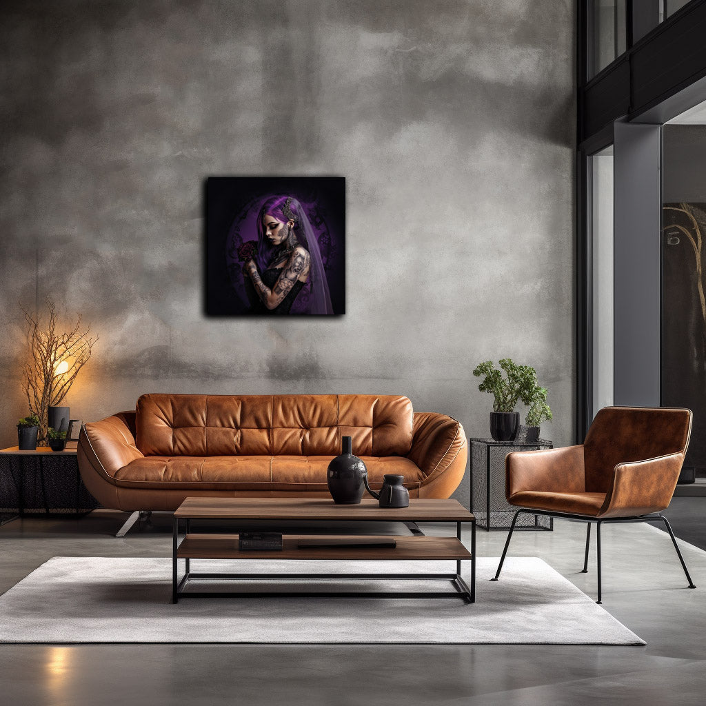 Leinwand Canvas Kunstdruck Gothic Girl