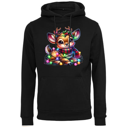 Hoodie -  X-MAS Rentier Lichterkette