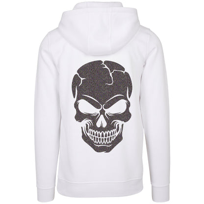 Hoodie - Skull Head Glitzer Multicolor Druck - verschiedene Farben zur Auswahl