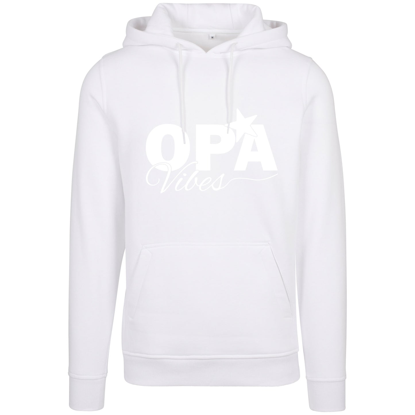 Hoodie -  Opa Vibes - Druck Weiß Matt - verschiedene Farben zur Auswahl
