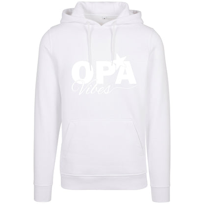 Hoodie -  Opa Vibes - Druck Weiß Matt - verschiedene Farben zur Auswahl