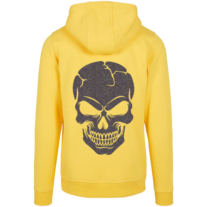 Hoodie - Skull Head Glitzer Multicolor Druck - verschiedene Farben zur Auswahl
