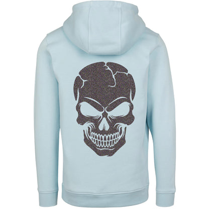 Hoodie - Skull Head Glitzer Multicolor Druck - verschiedene Farben zur Auswahl