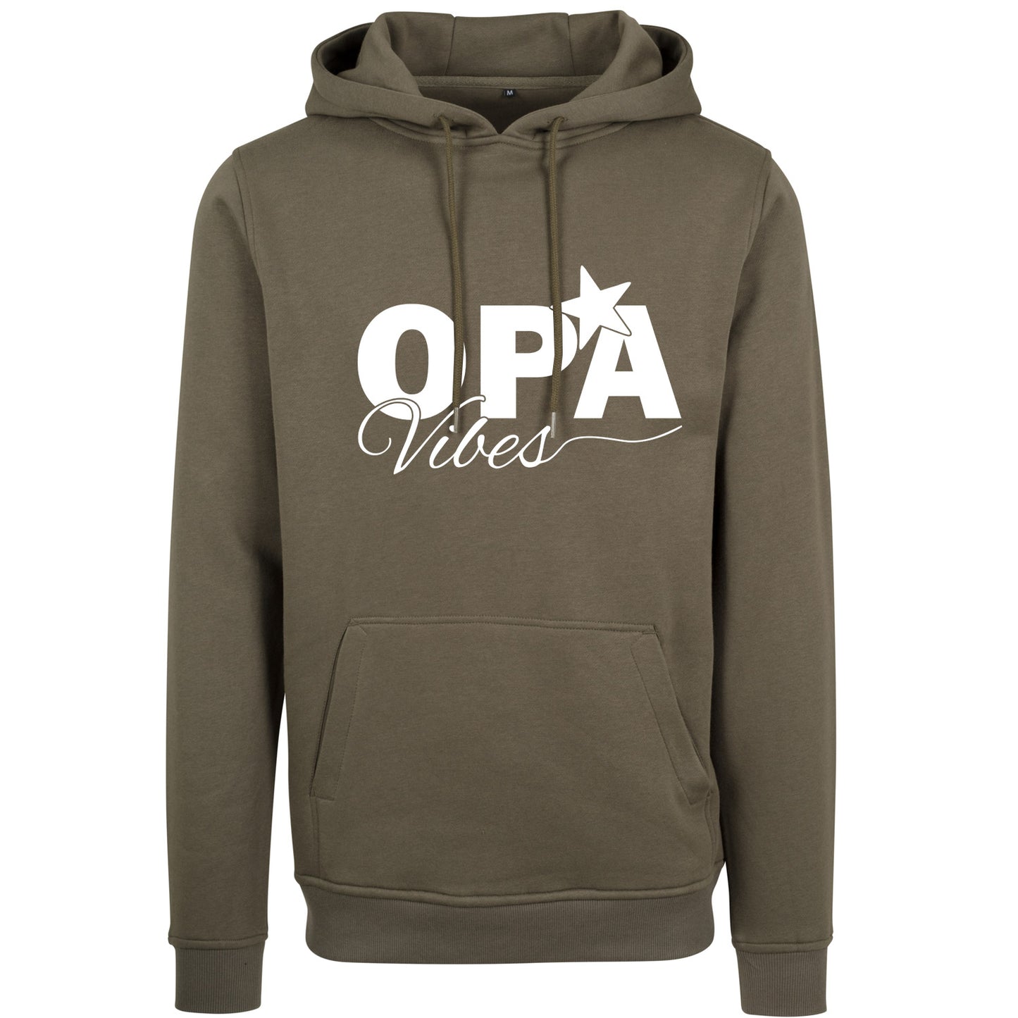 Hoodie -  Opa Vibes - Druck Weiß Matt - verschiedene Farben zur Auswahl