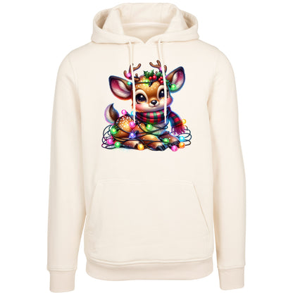 Hoodie -  X-MAS Rentier Lichterkette