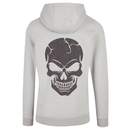 Hoodie - Skull Head Glitzer Multicolor Druck - verschiedene Farben zur Auswahl