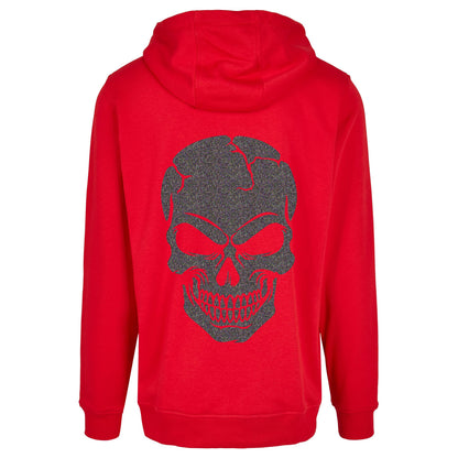 Hoodie - Skull Head Glitzer Multicolor Druck - verschiedene Farben zur Auswahl