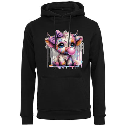 Hoodie -  Bubble Kuh Cow Druck - verschiedene Farben zur Auswahl