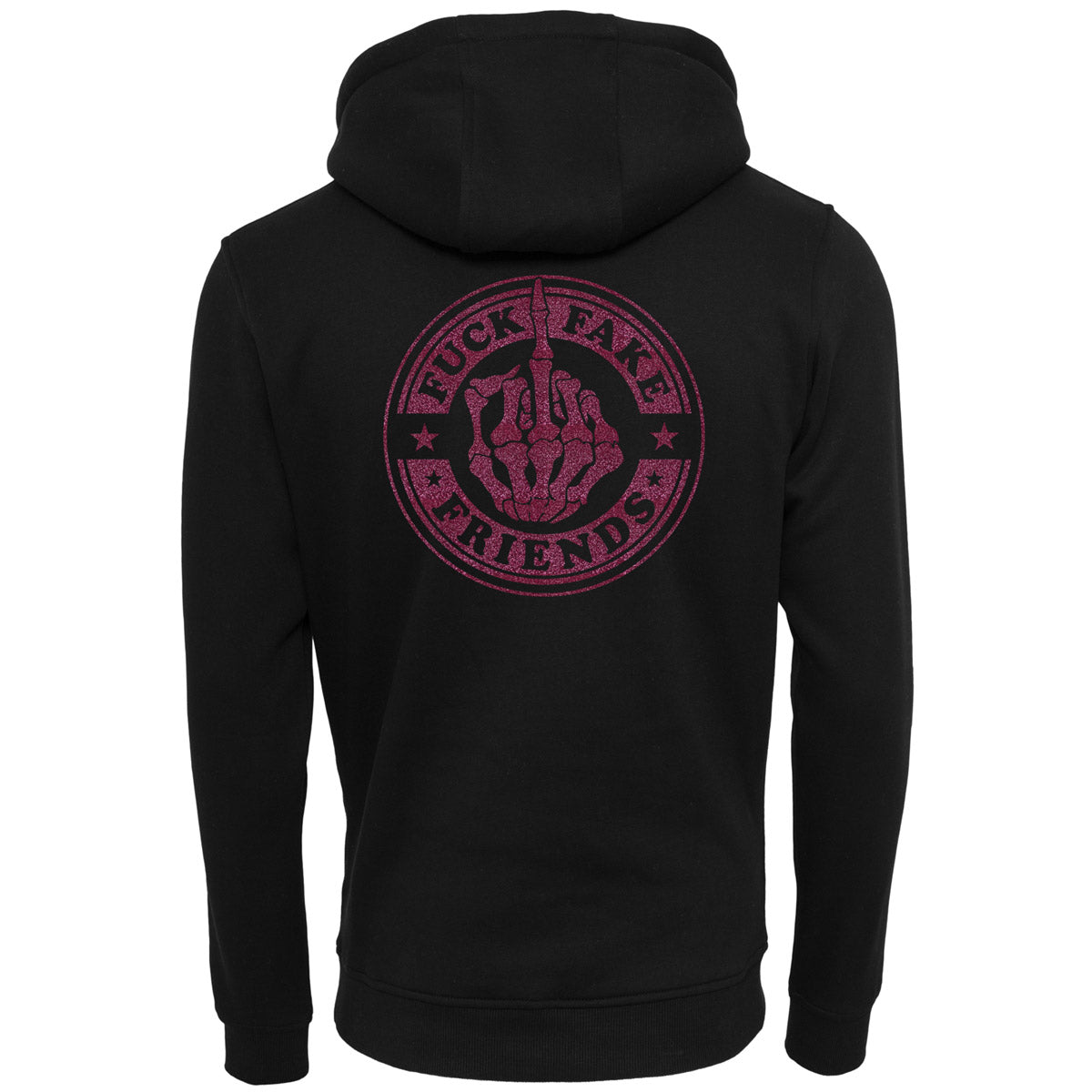 Hoodie -  Fuck Fake Friends - Druck Pink - verschiedene Farben zur Auswahl