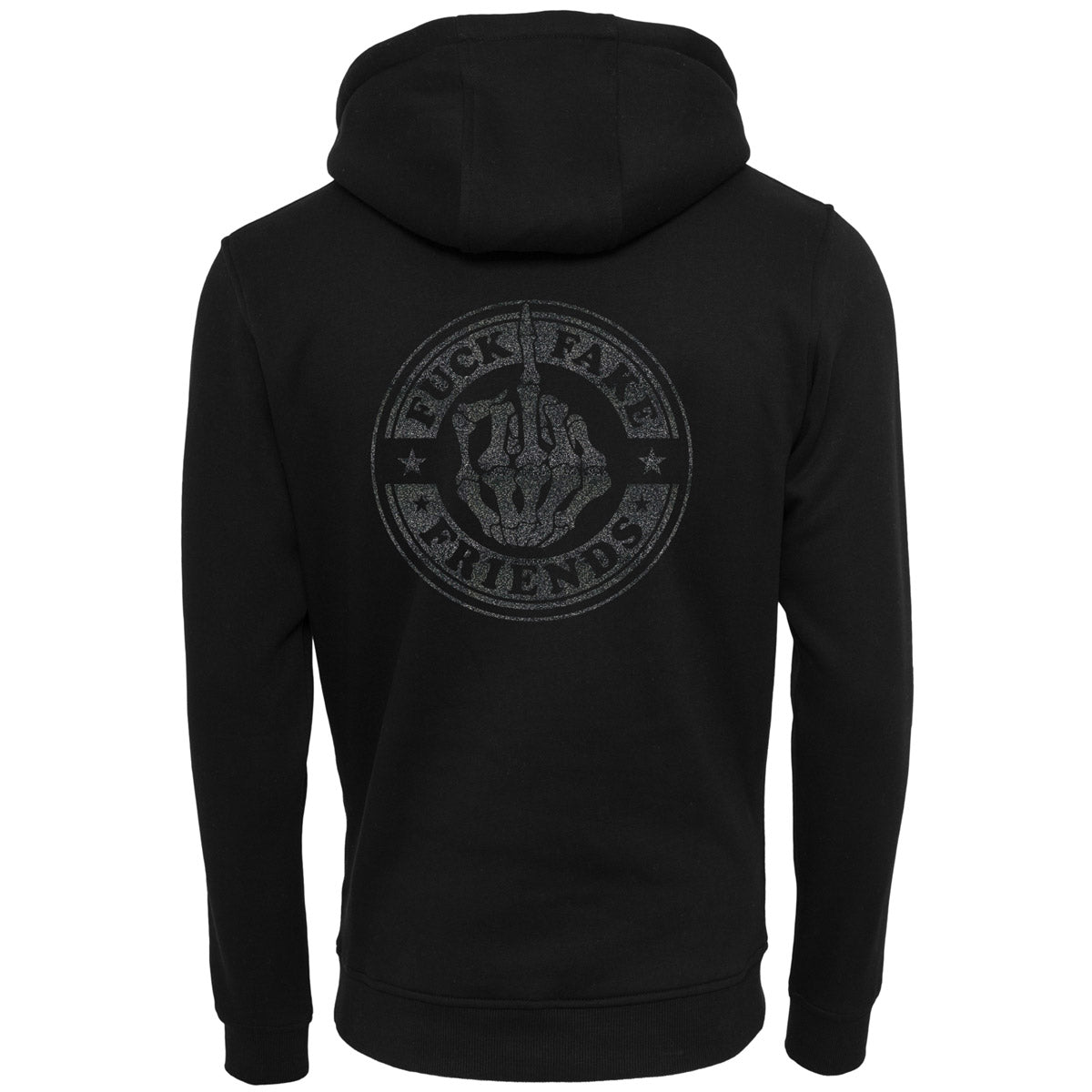 Hoodie -  Fuck Fake Friends - Druck Schwarz - verschiedene Farben zur Auswahl