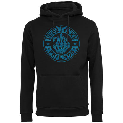 Hoodie -  Fuck Fake Friends - Druck Blau - verschiedene Farben zur Auswahl