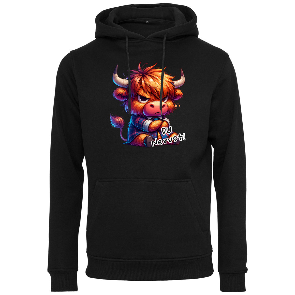 Hoodie -  Kuh Stier Cow Du nervst  - verschiedene Farben zur Auswahl