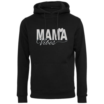 Hoodie -  Mama Vibes - Druck Weiß Rainbow - verschiedene Farben zur Auswahl