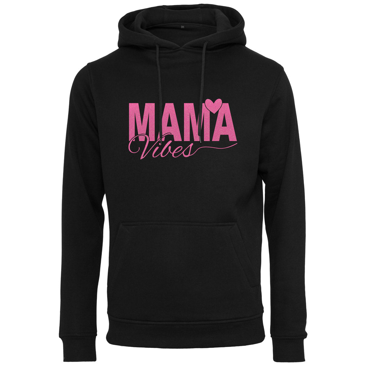 Hoodie -  Mama Vibes - Druck Neon Rosa - verschiedene Farben zur Auswahl