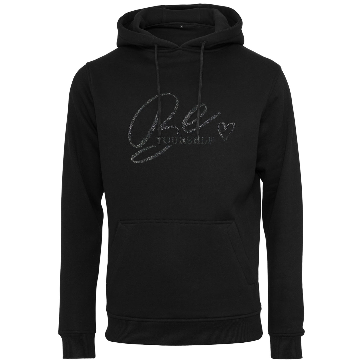 Hoodie -  Be Yourself - Druck Schwarz - verschiedene Farben zur Auswahl