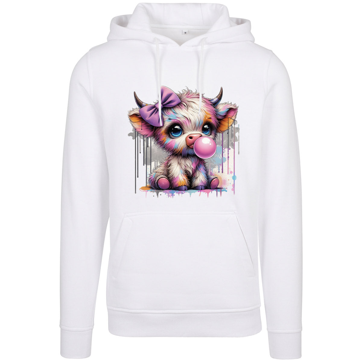 Hoodie -  Bubble Kuh Cow Druck - verschiedene Farben zur Auswahl