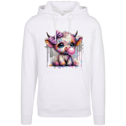 Hoodie -  Bubble Kuh Cow Druck - verschiedene Farben zur Auswahl