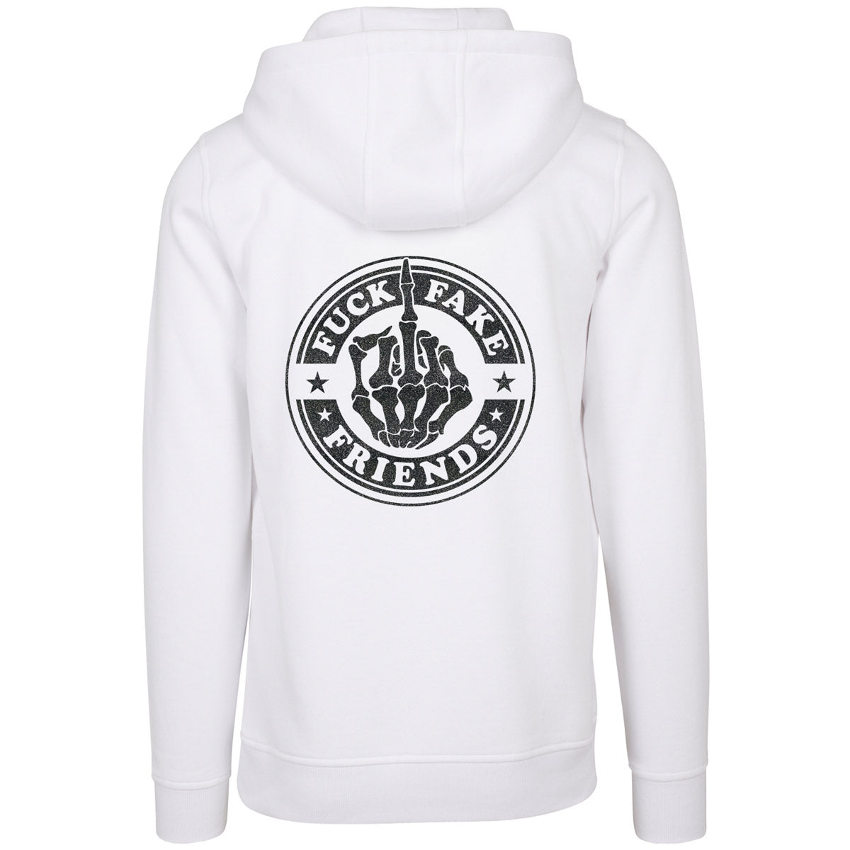 Hoodie -  Fuck Fake Friends - Druck Schwarz - verschiedene Farben zur Auswahl