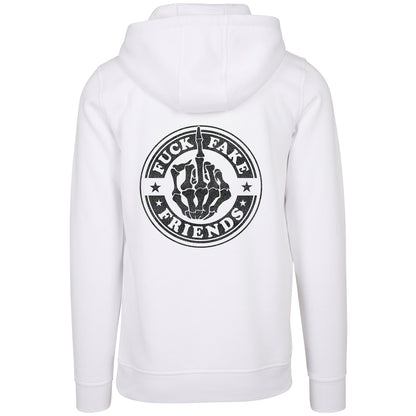 Hoodie -  Fuck Fake Friends - Druck Schwarz - verschiedene Farben zur Auswahl