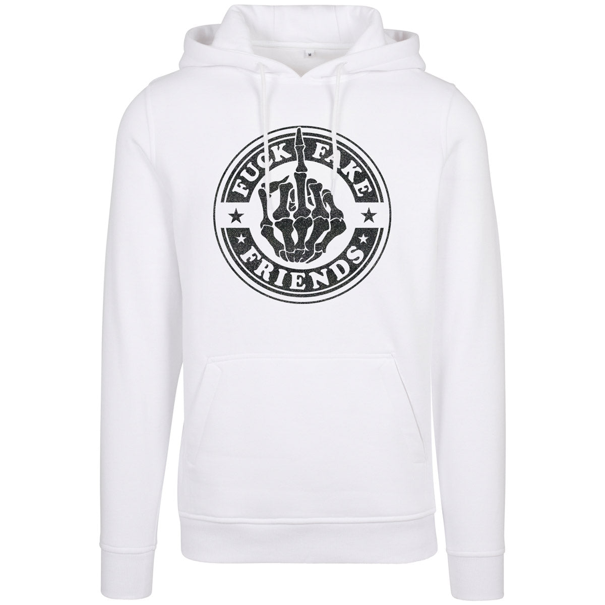 Hoodie -  Fuck Fake Friends - Druck Schwarz - verschiedene Farben zur Auswahl