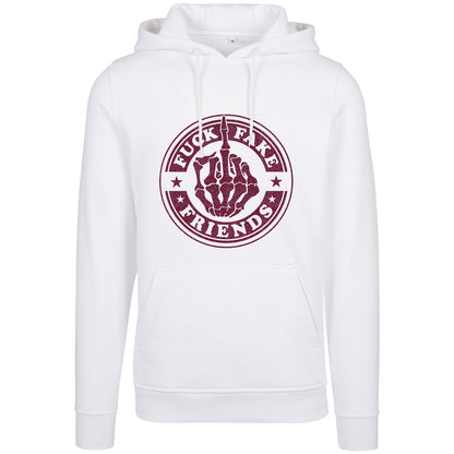 Hoodie -  Fuck Fake Friends - Druck Pink - verschiedene Farben zur Auswahl