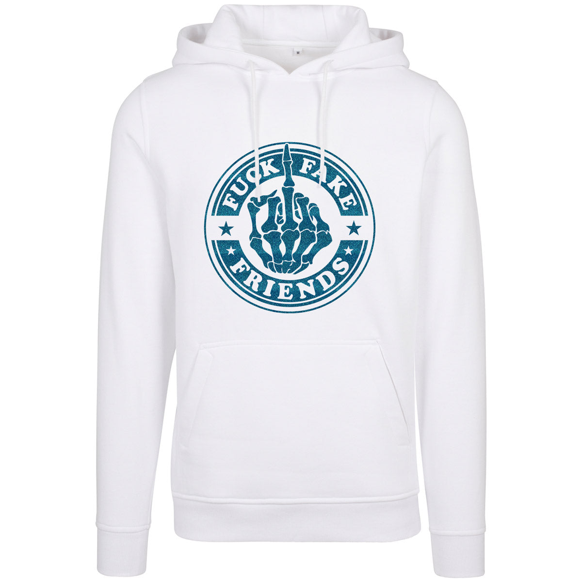 Hoodie -  Fuck Fake Friends - Druck Blau - verschiedene Farben zur Auswahl