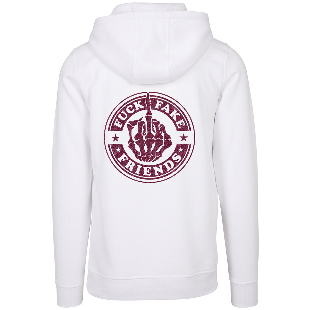 Hoodie -  Fuck Fake Friends - Druck Pink - verschiedene Farben zur Auswahl