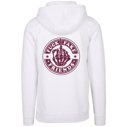 Hoodie -  Fuck Fake Friends - Druck Pink - verschiedene Farben zur Auswahl