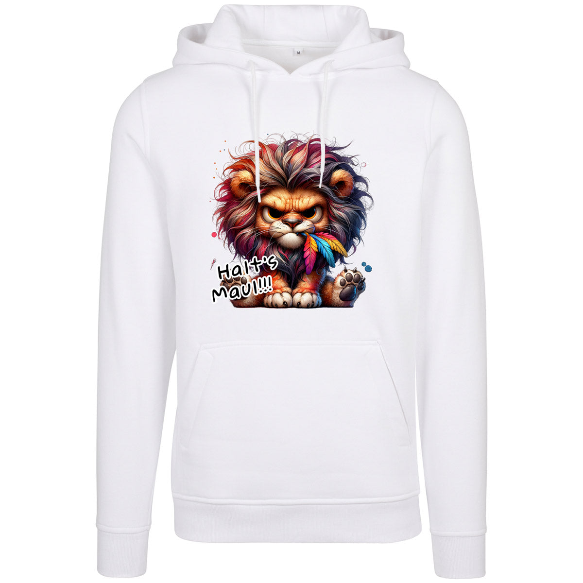 Hoodie -  Löwe Lion Halt´s Maul Druck - verschiedene Farben zur Auswahl