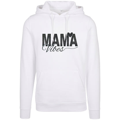 Hoodie -  Mama Vibes - Druck Schwarz - verschiedene Farben zur Auswahl