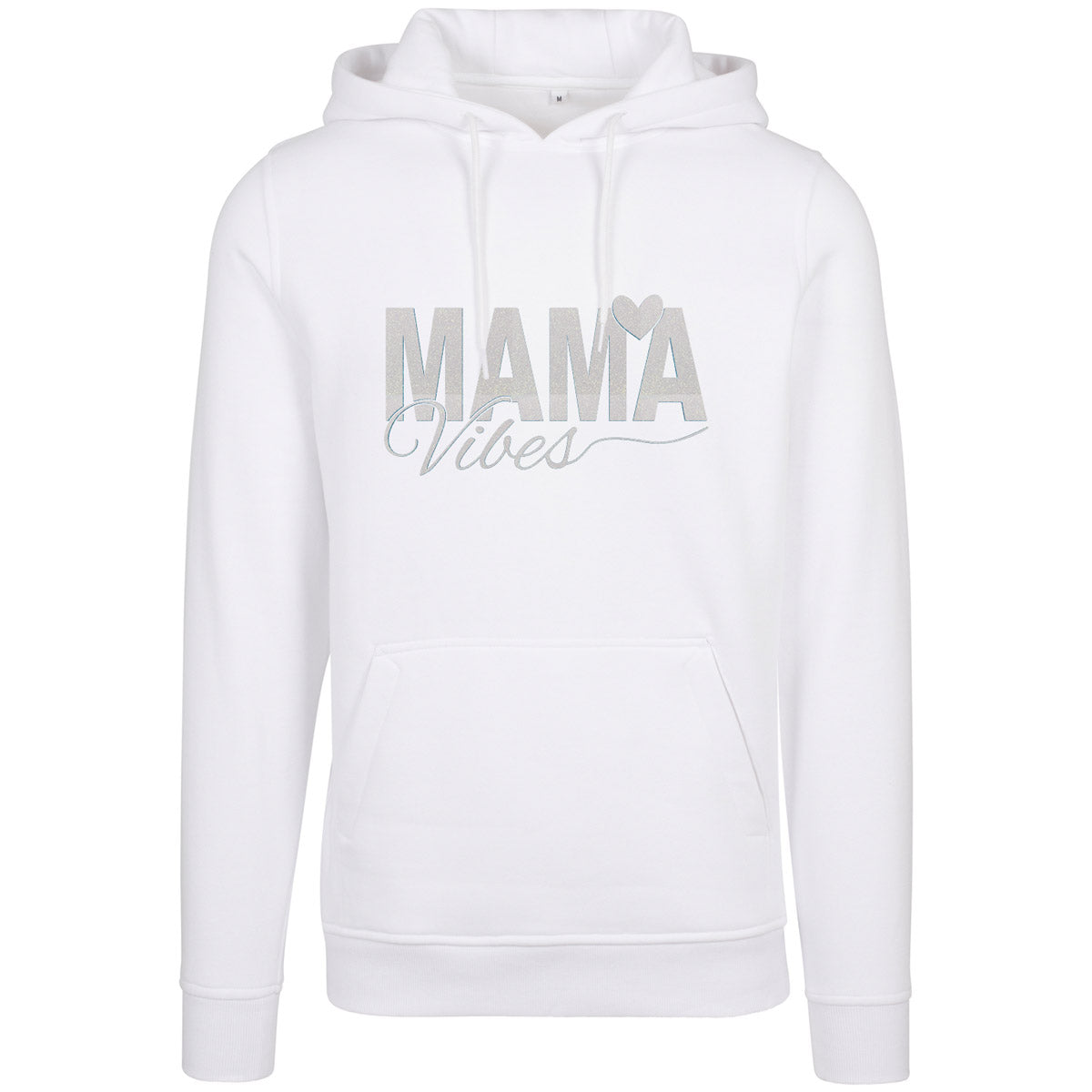 Hoodie -  Mama Vibes - Druck Weiß Rainbow - verschiedene Farben zur Auswahl