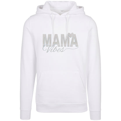 Hoodie -  Mama Vibes - Druck Weiß Rainbow - verschiedene Farben zur Auswahl