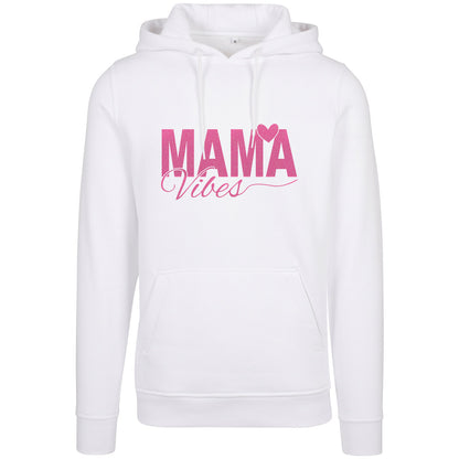 Hoodie -  Mama Vibes - Druck Neon Rosa - verschiedene Farben zur Auswahl
