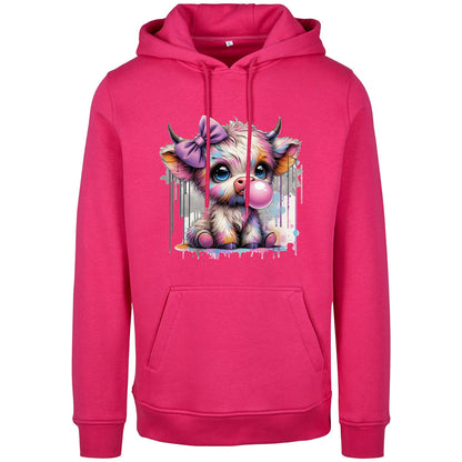 Hoodie -  Bubble Kuh Cow Druck - verschiedene Farben zur Auswahl