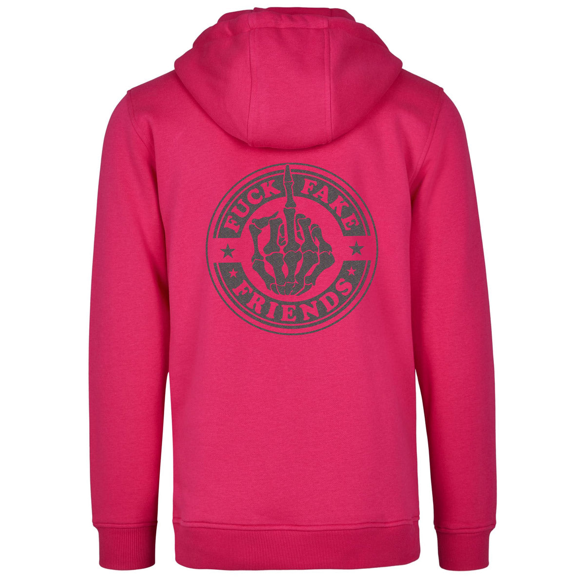 Hoodie -  Fuck Fake Friends - Druck Multicolor - verschiedene Farben zur Auswahl