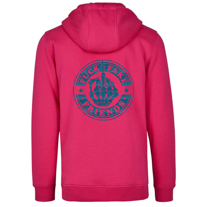 Hoodie -  Fuck Fake Friends - Druck Blau - verschiedene Farben zur Auswahl