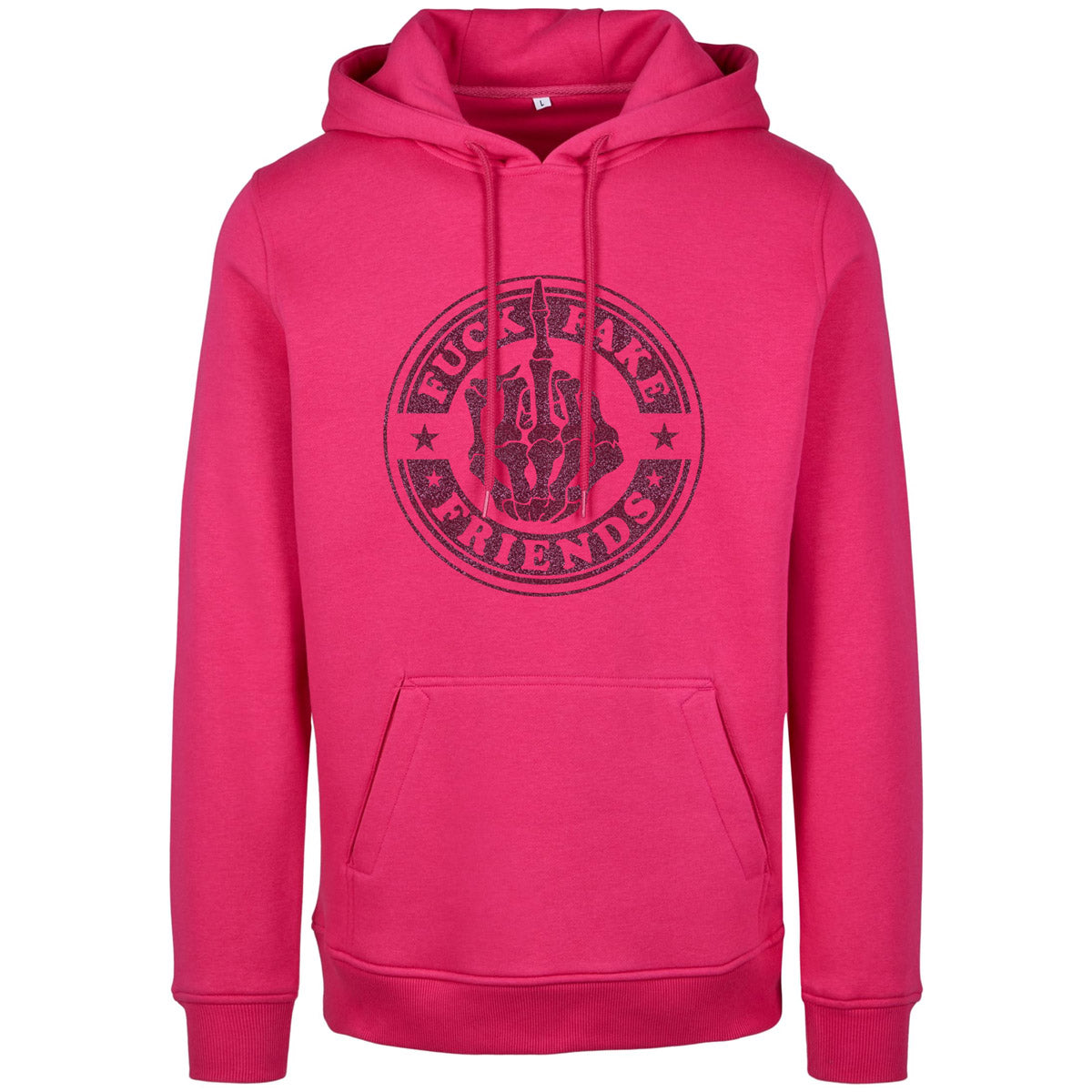 Hoodie -  Fuck Fake Friends - Druck Pink - verschiedene Farben zur Auswahl