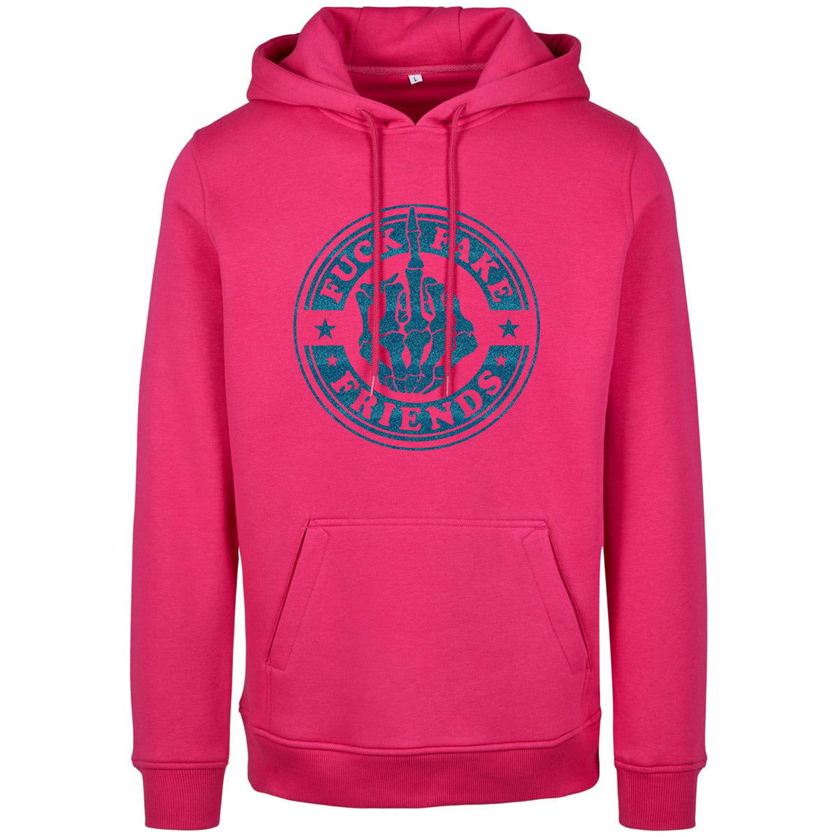 Hoodie -  Fuck Fake Friends - Druck Blau - verschiedene Farben zur Auswahl