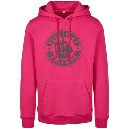 Hoodie -  Fuck Fake Friends - Druck Multicolor - verschiedene Farben zur Auswahl