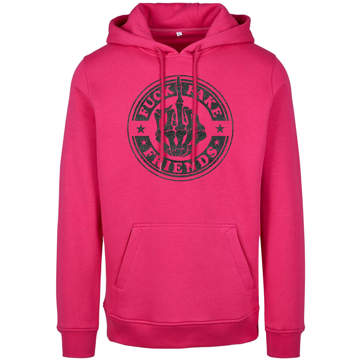 Hoodie -  Fuck Fake Friends - Druck Schwarz - verschiedene Farben zur Auswahl