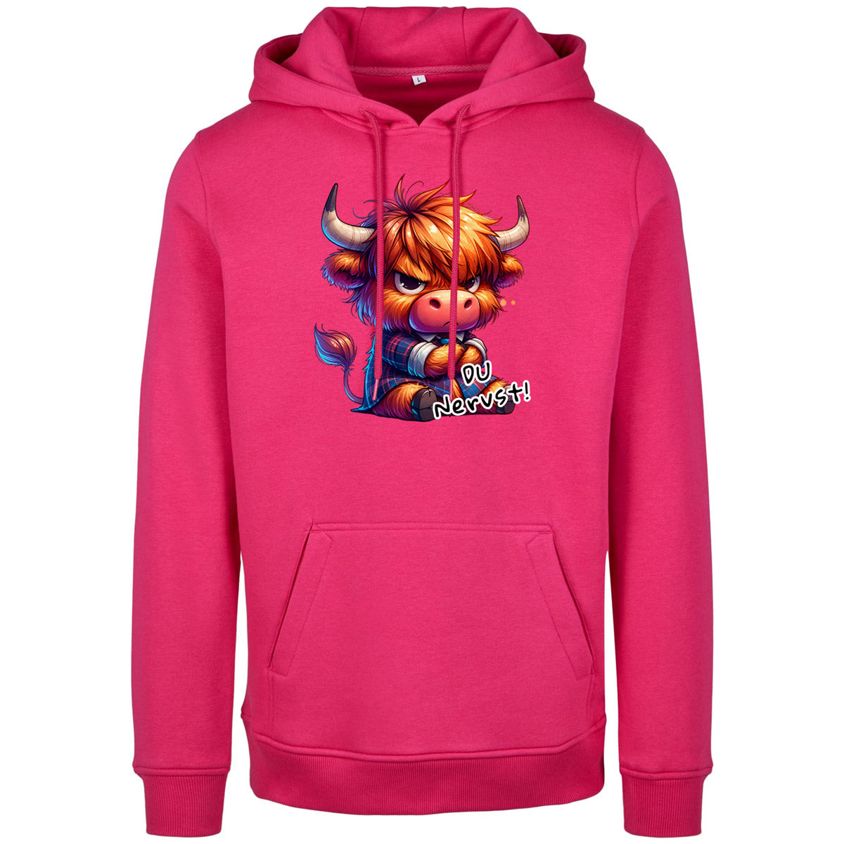 Hoodie -  Kuh Stier Cow Du nervst  - verschiedene Farben zur Auswahl