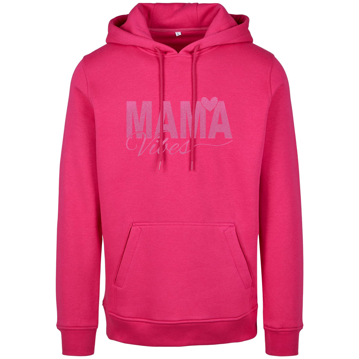 Hoodie -  Mama Vibes - Druck Neon Rosa - verschiedene Farben zur Auswahl