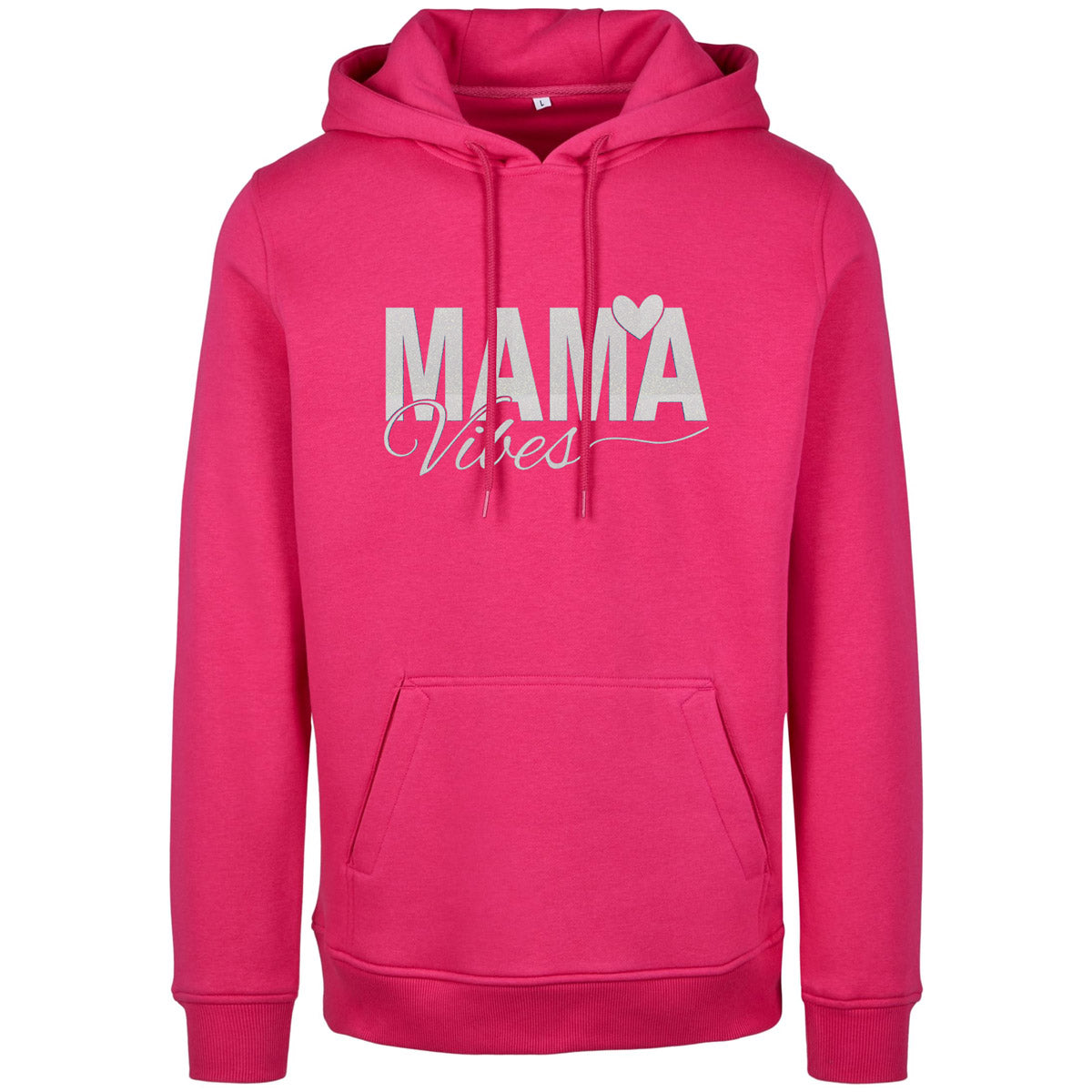 Hoodie -  Mama Vibes - Druck Weiß Rainbow - verschiedene Farben zur Auswahl