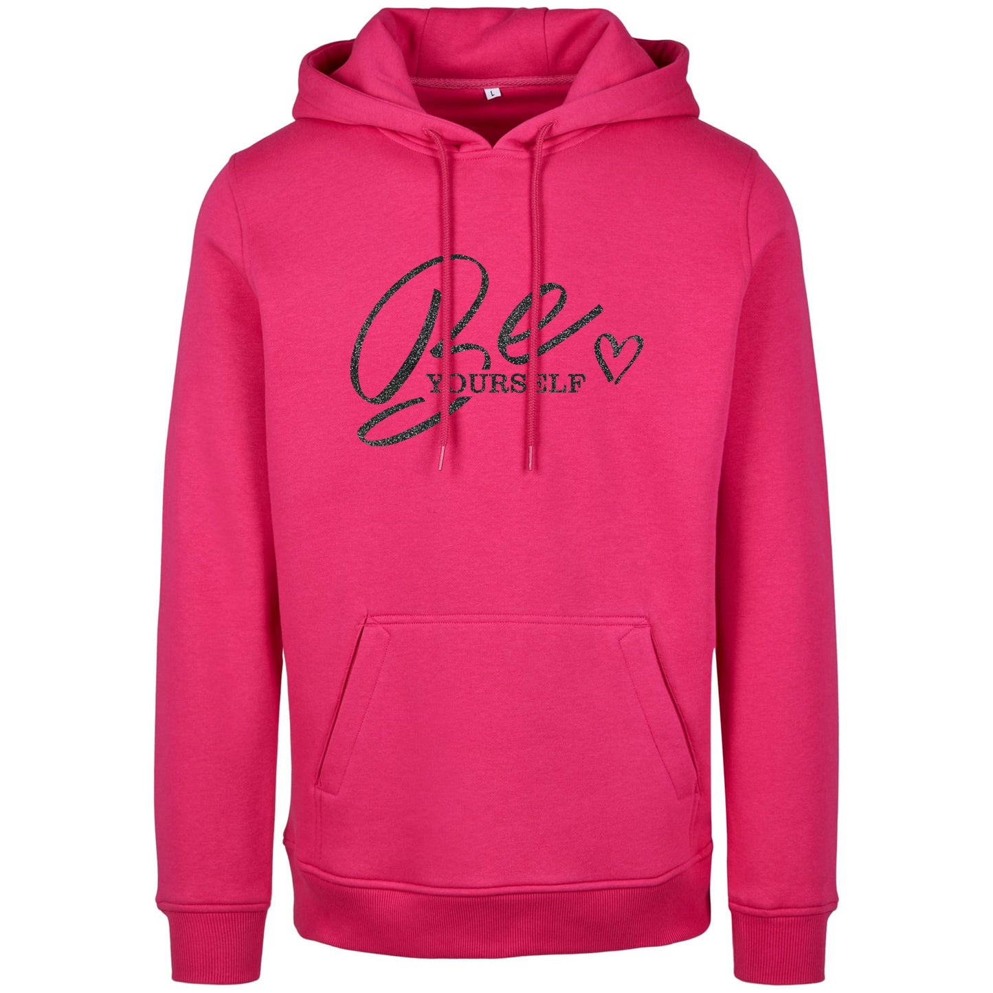 Hoodie -  Be Yourself - Druck Schwarz - verschiedene Farben zur Auswahl
