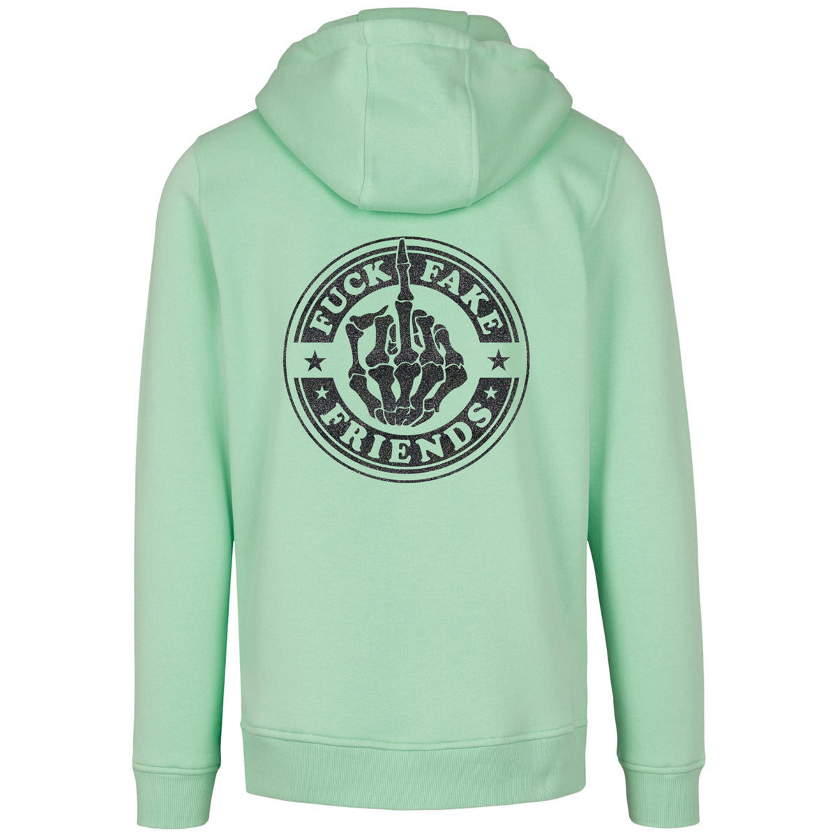 Hoodie -  Fuck Fake Friends - Druck Schwarz - verschiedene Farben zur Auswahl