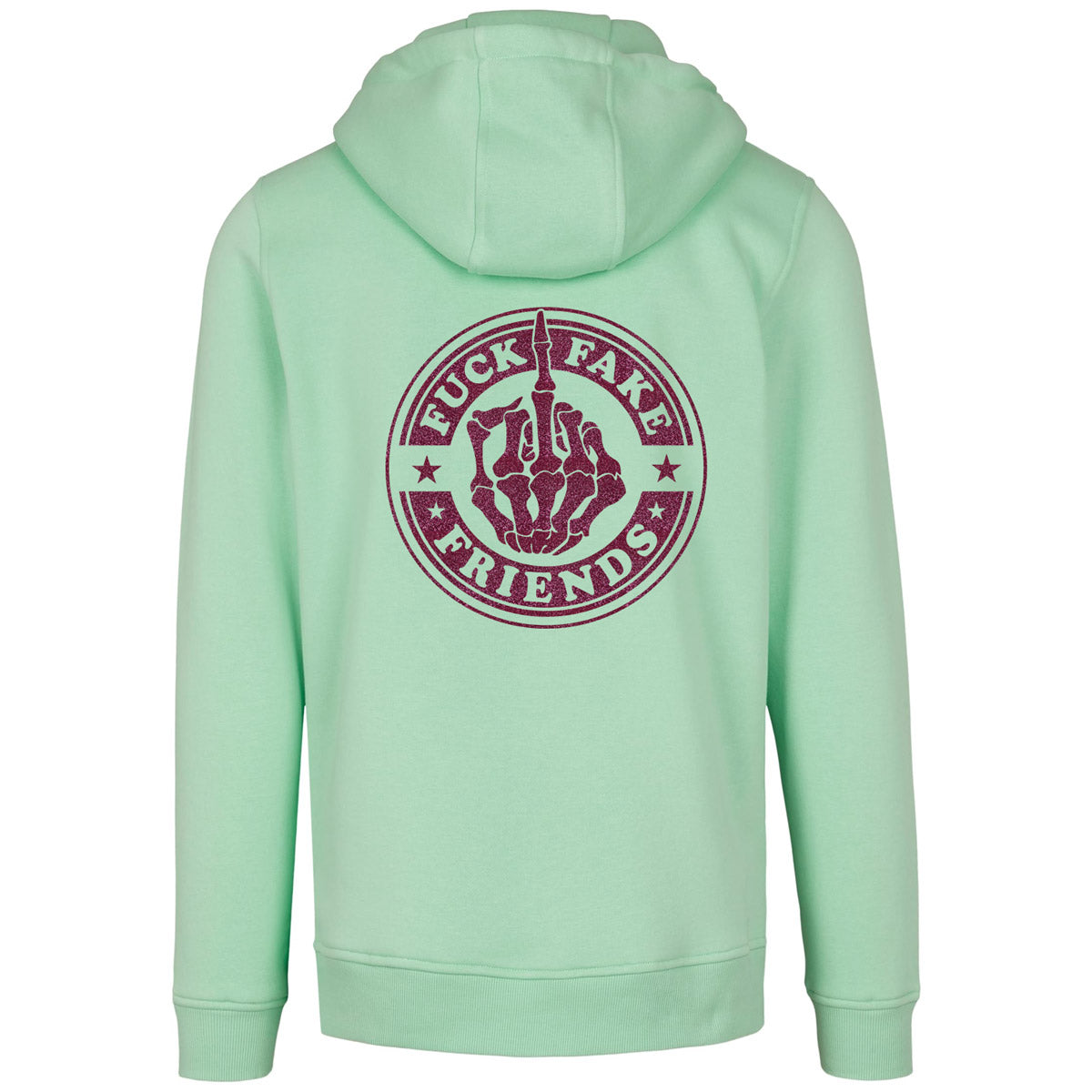 Hoodie -  Fuck Fake Friends - Druck Pink - verschiedene Farben zur Auswahl